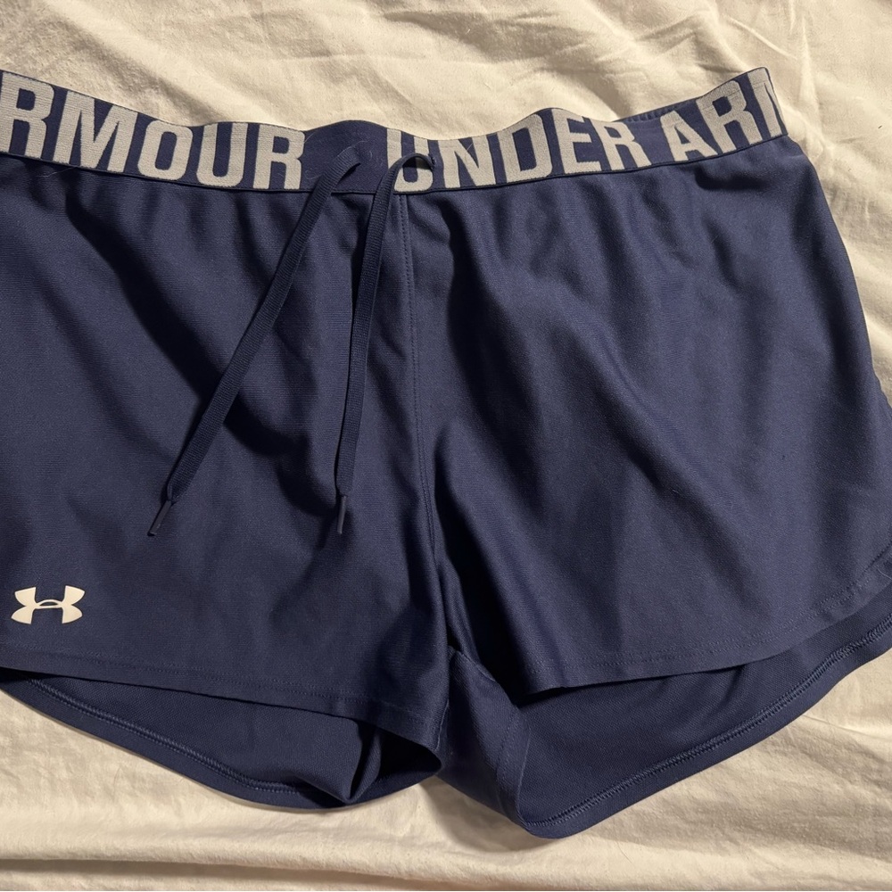 Under Armour Blue Athletic Shorts Lightweight Moisture-Wicking